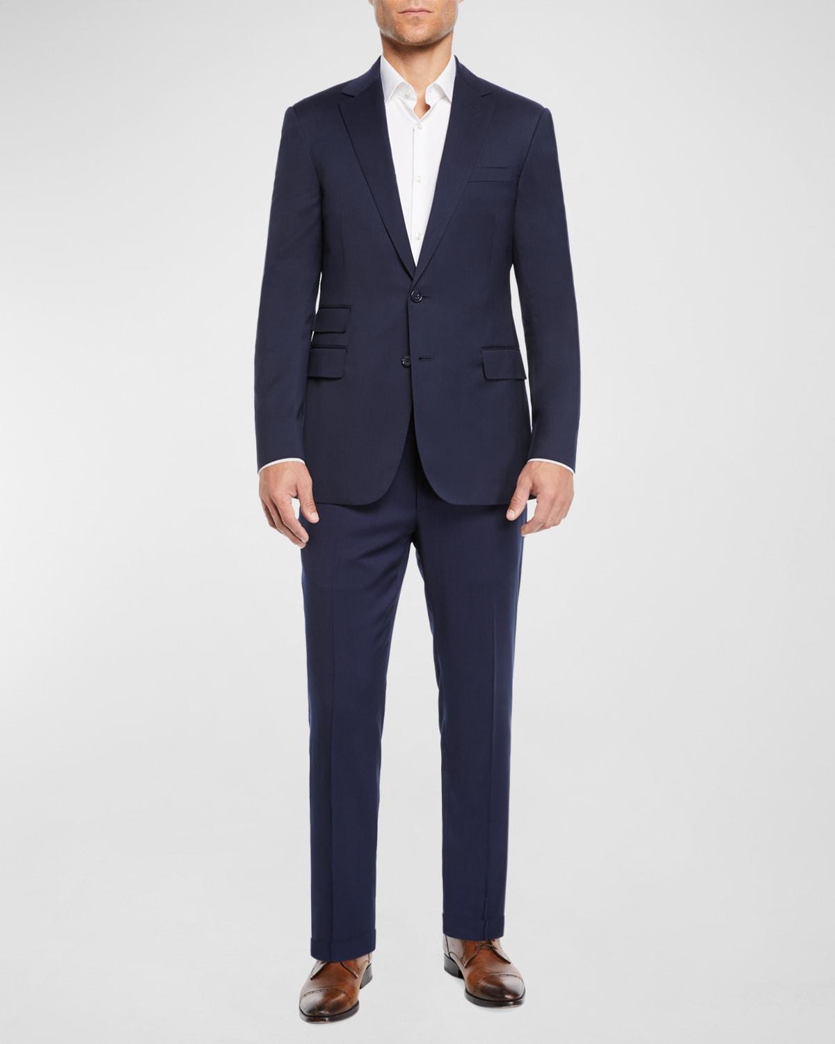 Mens Gregory Hand-Tailored Wool Serge Suit Product Image