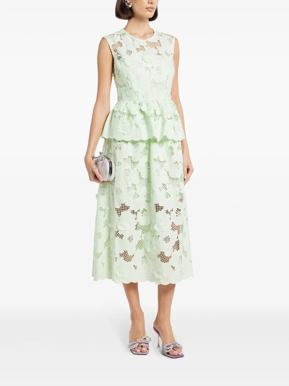 lace-detailing midi dress Product Image