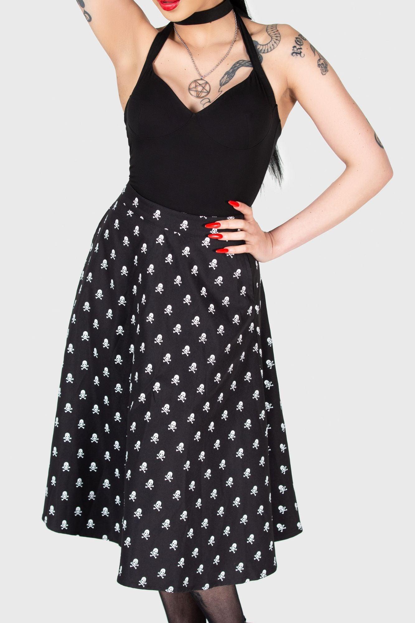 Lay Dead Midi Skirt Female Product Image