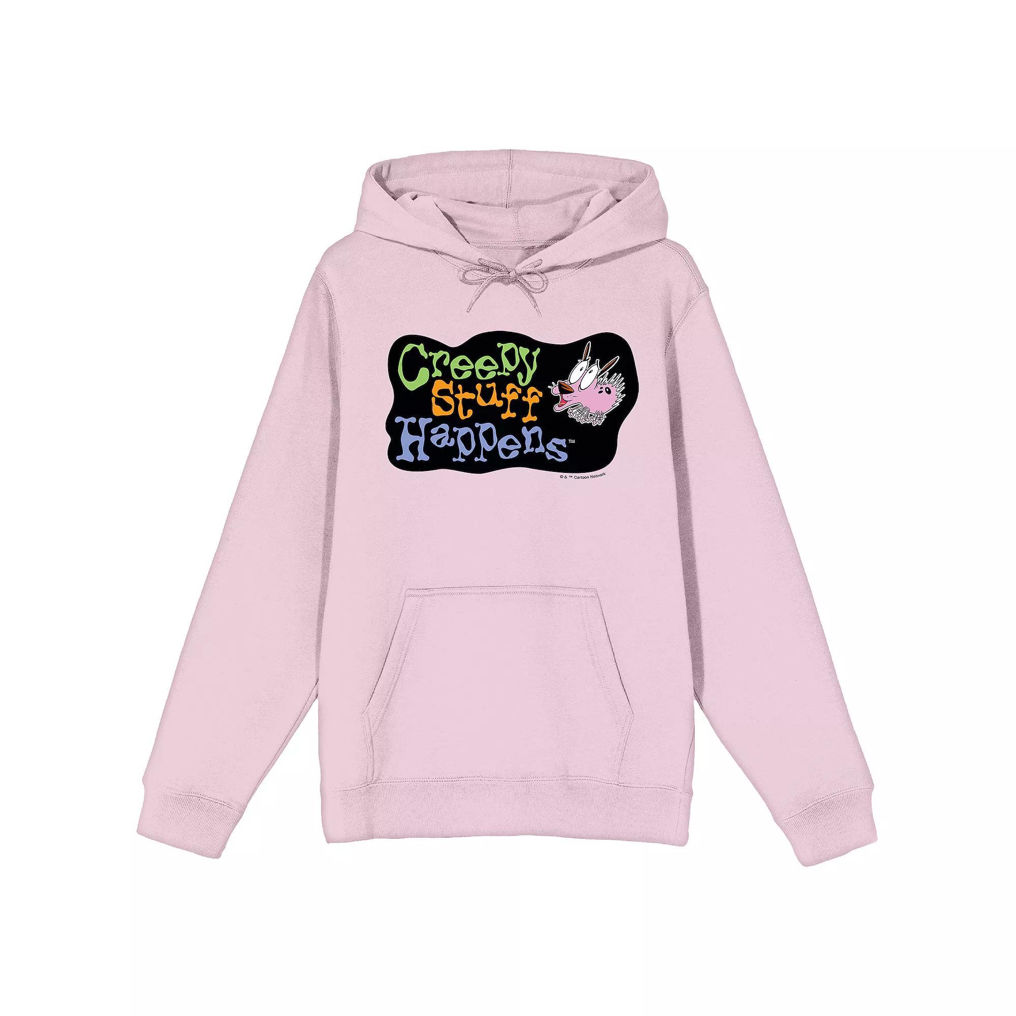 Men's Courage The Cowardly Dog Graphic Hoodie, Size: Large, Pink Product Image