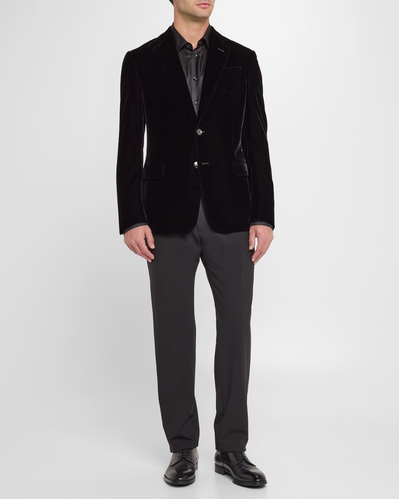 Men's Velvet Notch Lapel Dinner Jacket Product Image