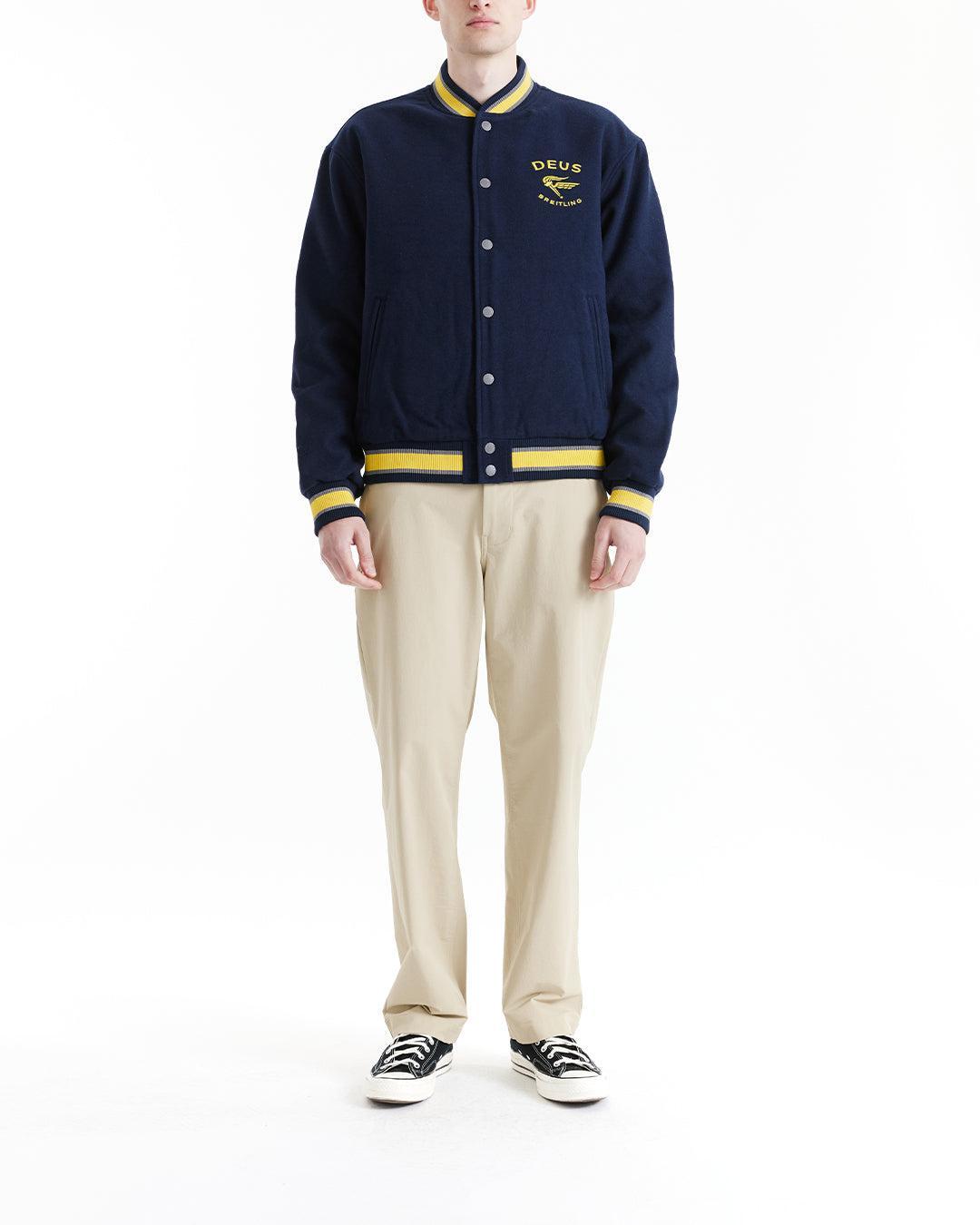Torpedo Varsity Jacket - Navy Product Image