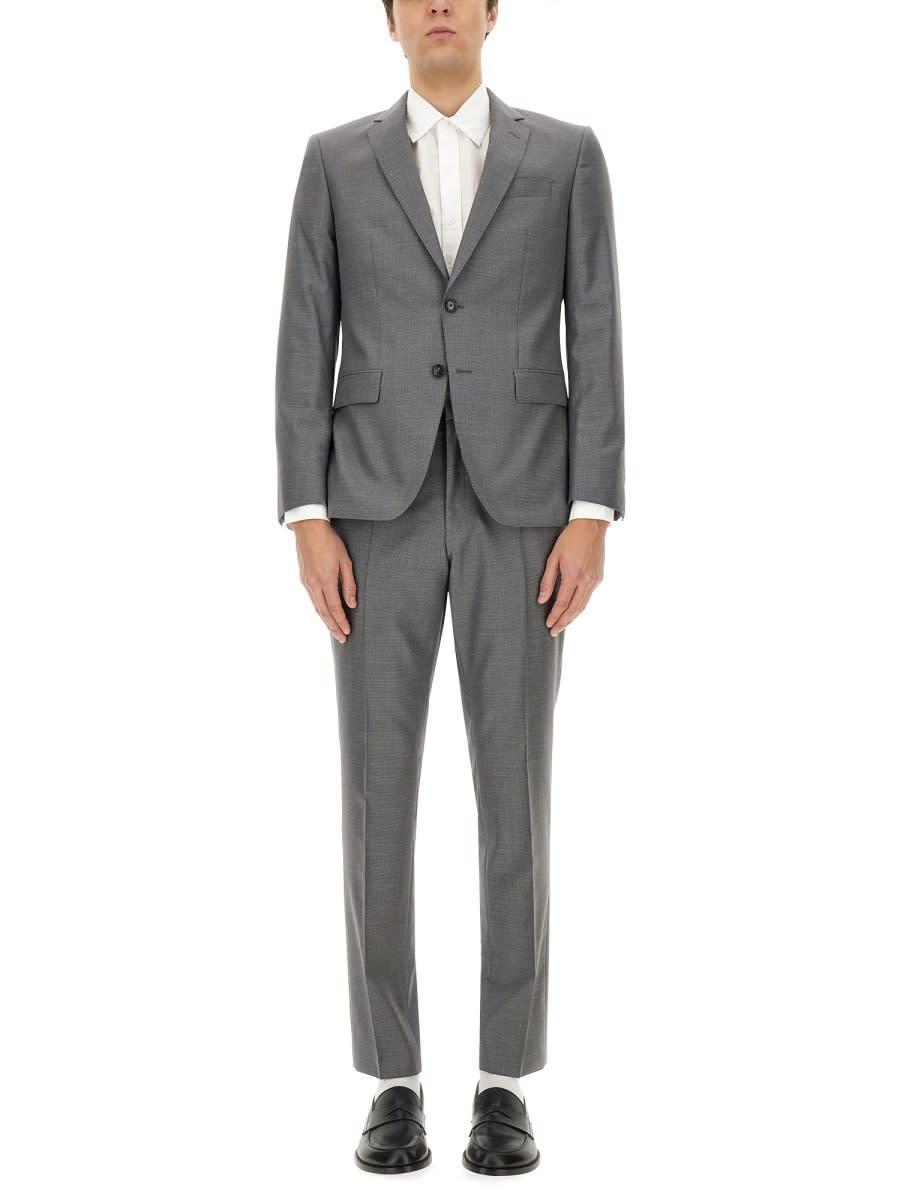 HUGO BOSS Single-breasted Dress In Grey Product Image