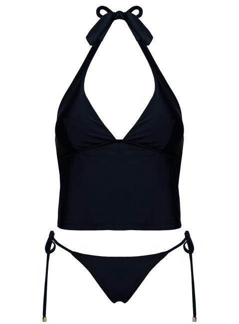 Kenai Halter Tankini Top Black Product Image
