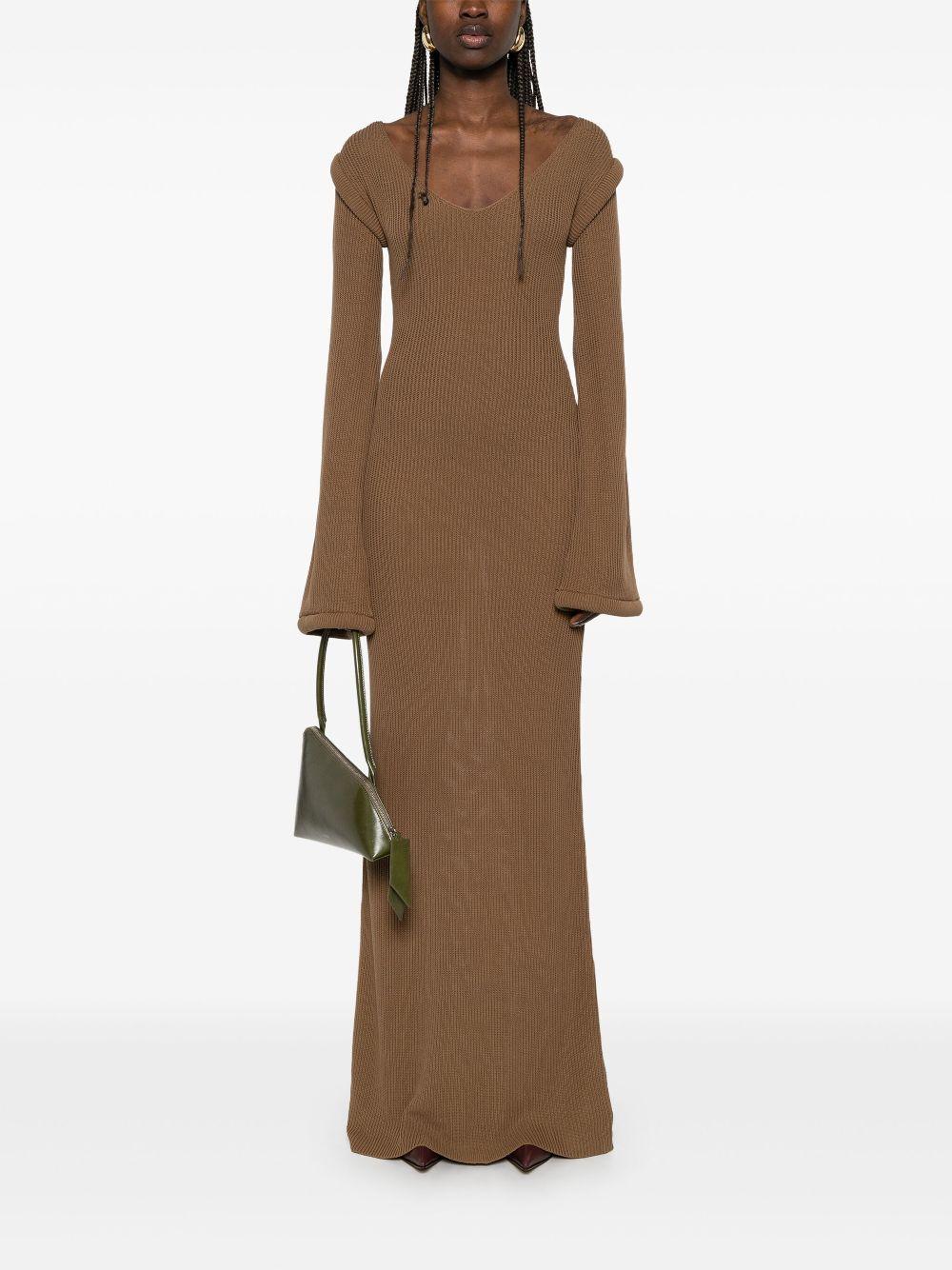 ribbed-knit maxi dress Product Image