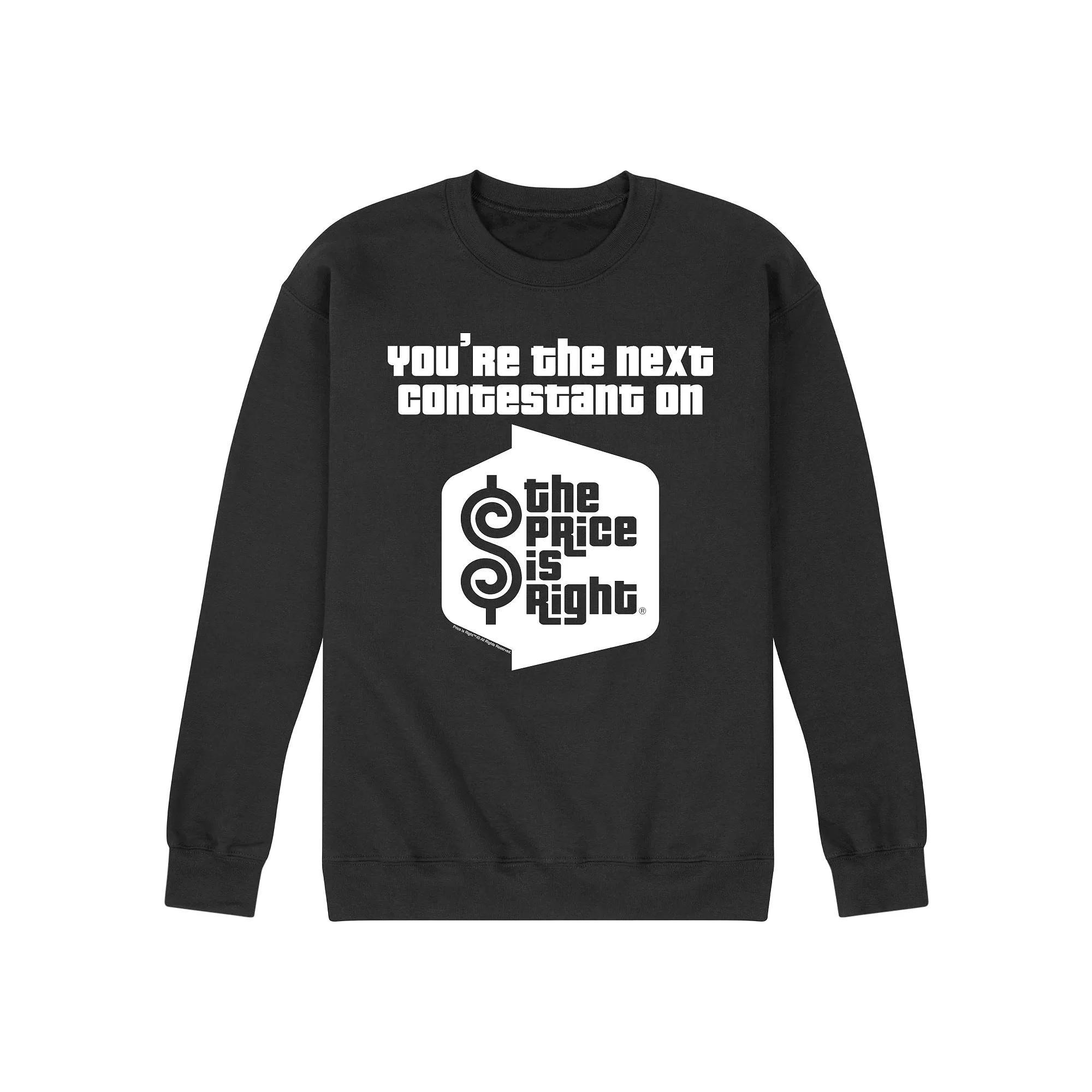 Mens The Price Is Right Youre The Next Contestant Graphic Sweatshirt Blue Product Image