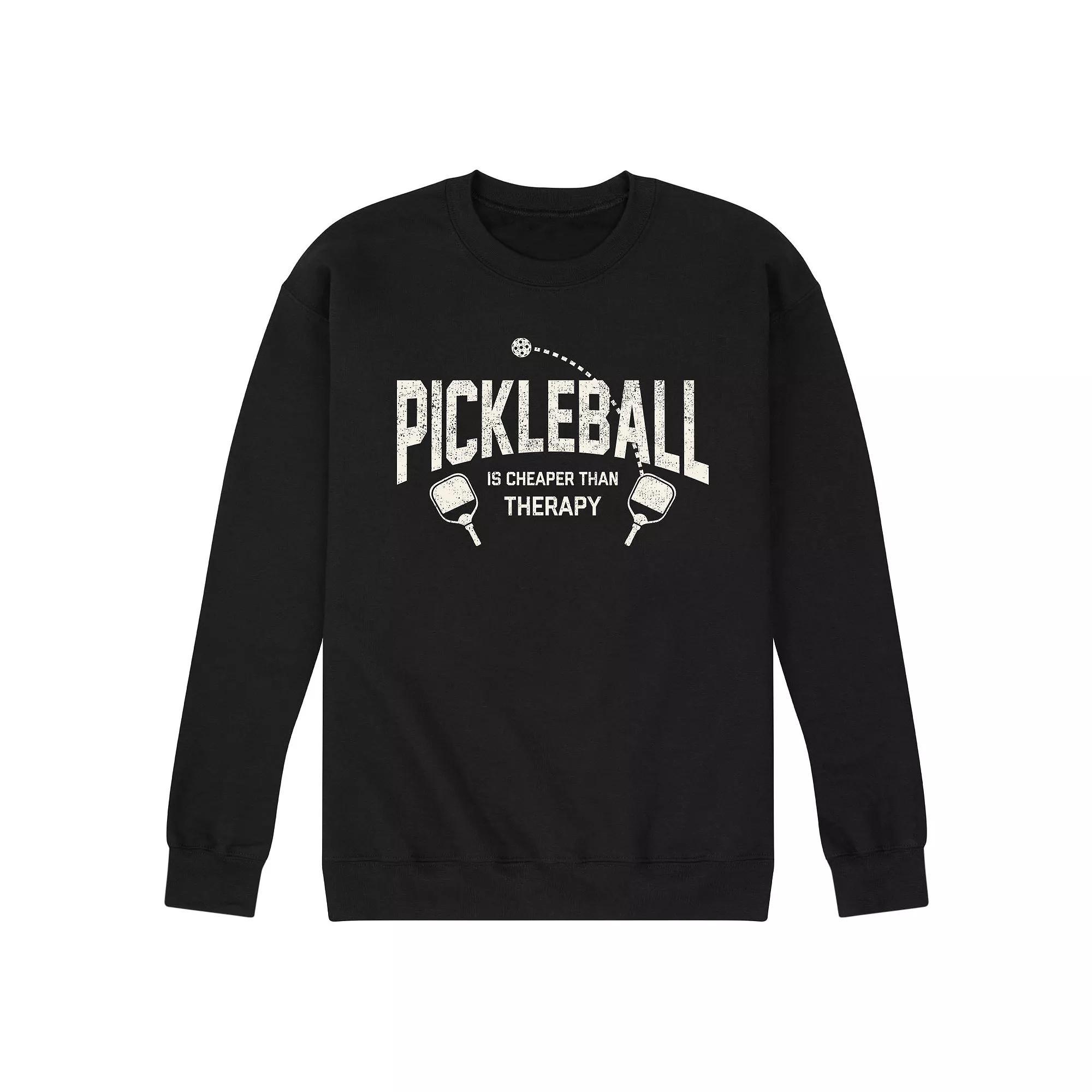 Mens Pickleball Cheaper Than Therapy Sweatshirt Product Image
