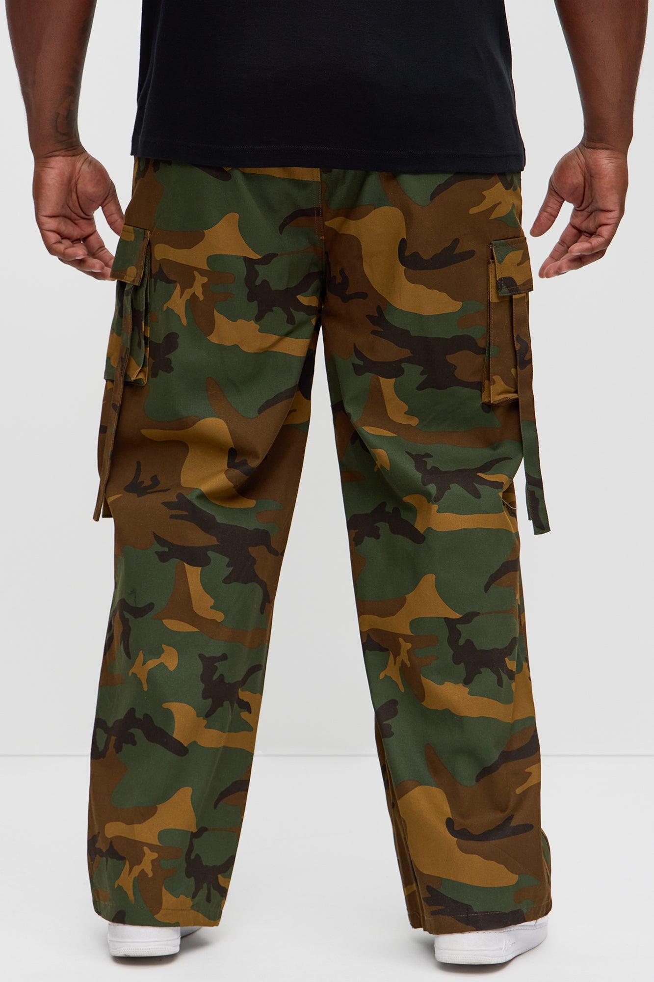 Relaxed Straight No More Waiting Cargo Pants - Camouflage Product Image