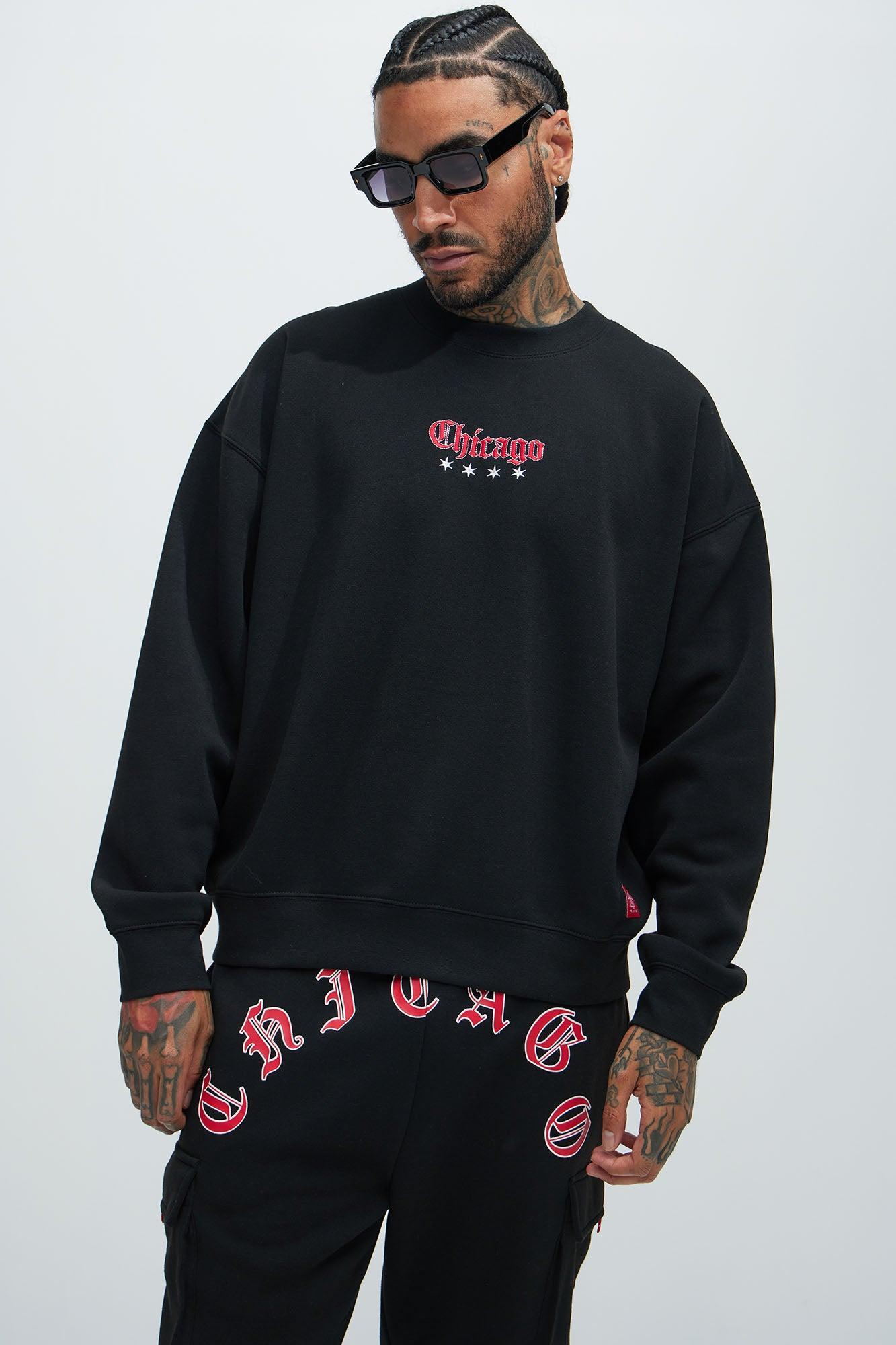 Chicago Crew Neck Sweater - Black Product Image