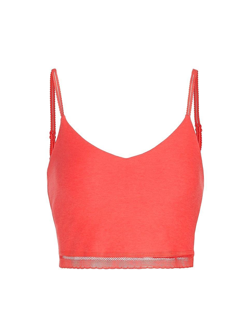 Womens Spacedye Allure Lace High Cropped Tank Product Image