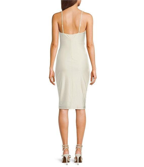 Honey and Rosie Soft Square Neckline Adjustable Strap Bodice Dress Product Image