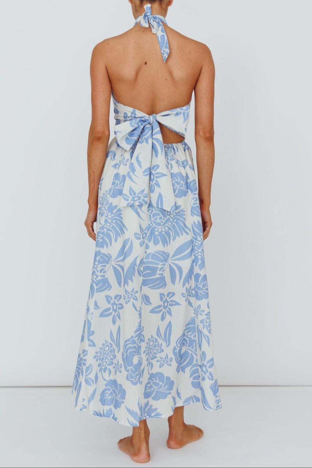 Floral Halter Dress Product Image