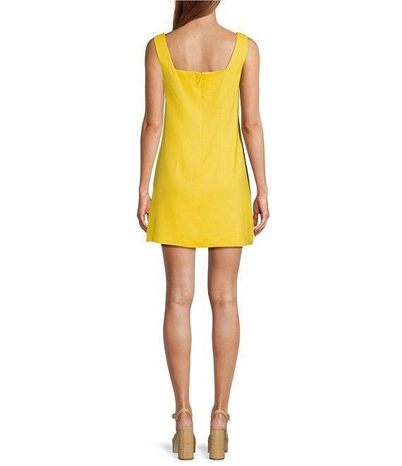 Antonio Melani Eliana Linen Blend Square Neck Sleeveless Dress Product Image