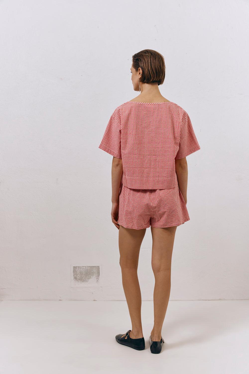The Sea & I Smock Top Red Product Image