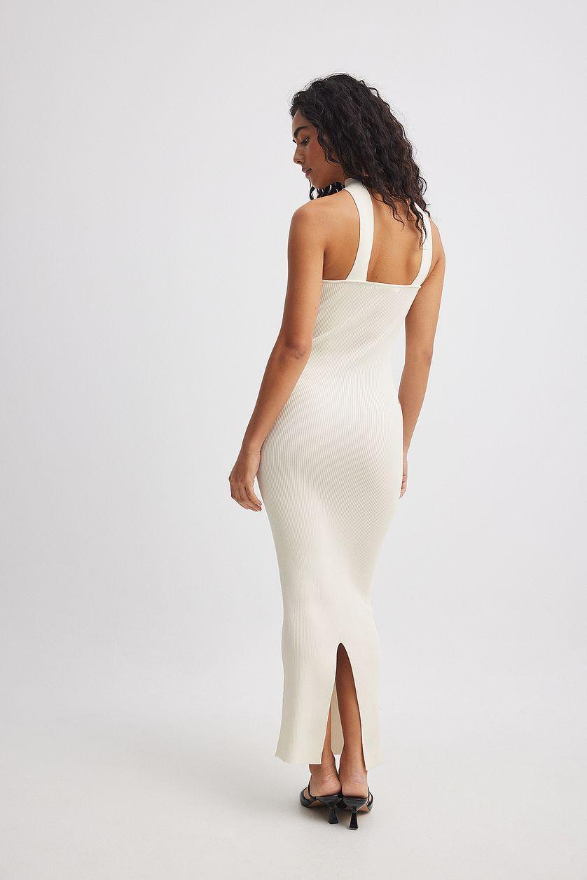 Choker Knitted Bandeau Midi Dress Product Image