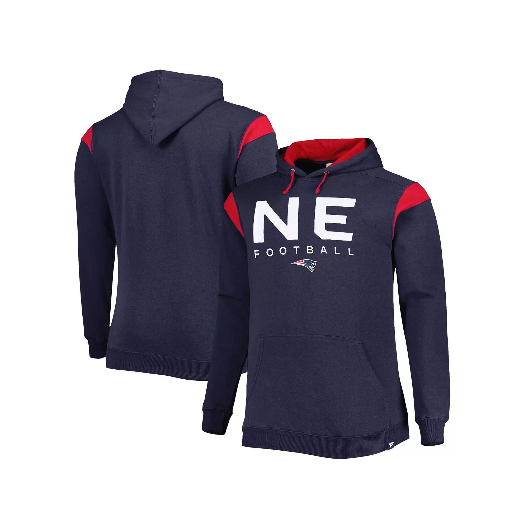 Men's Fanatics Branded Navy New England Patriots Big & Tall Call the Shots Pullover Hoodie, Size: 2XLT, Blue Product Image