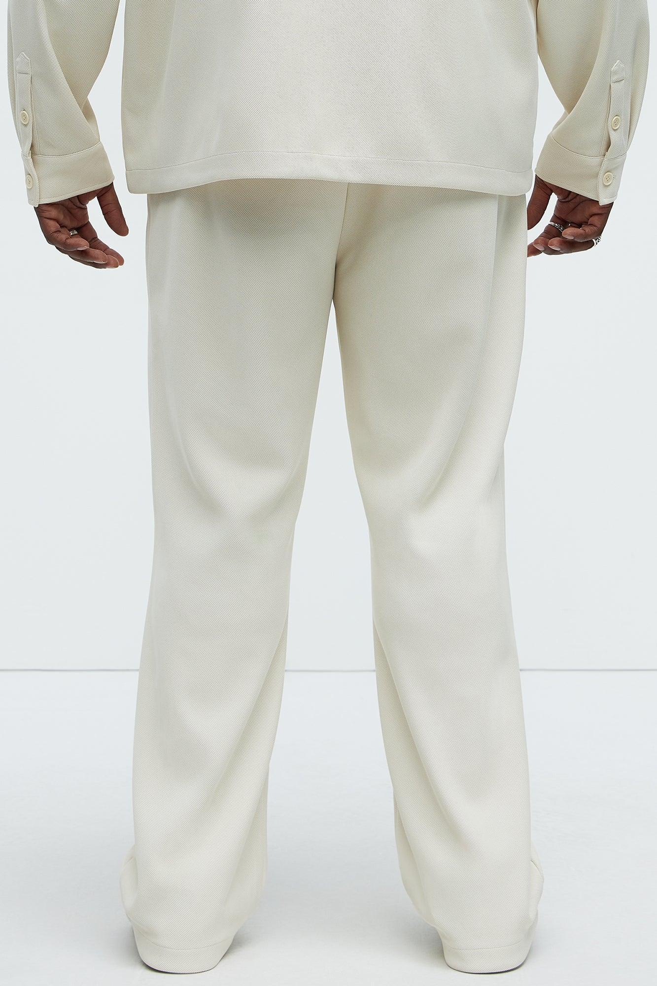 Turner Straight Trousers - Cream Product Image