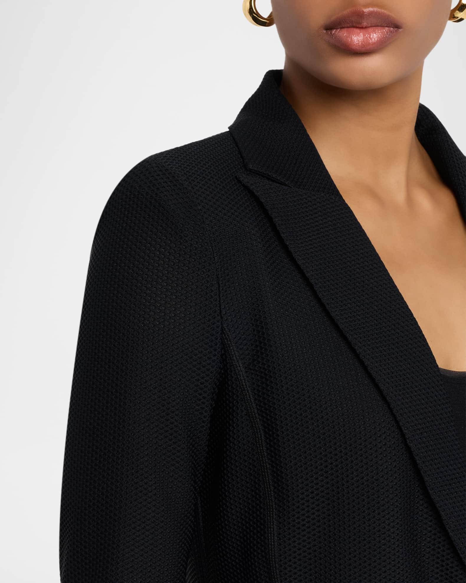 Rice Stitch Jersey Single-Breasted Jacket Product Image