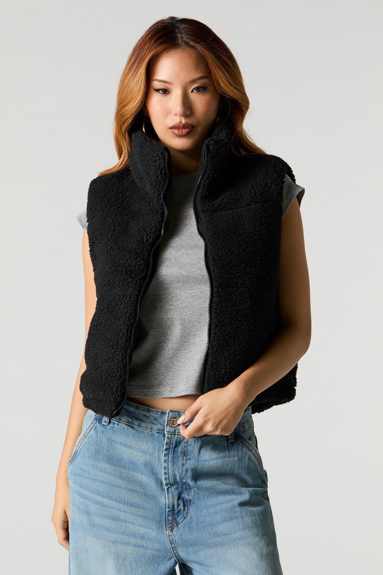 Sherpa Puffer Vest Female Product Image
