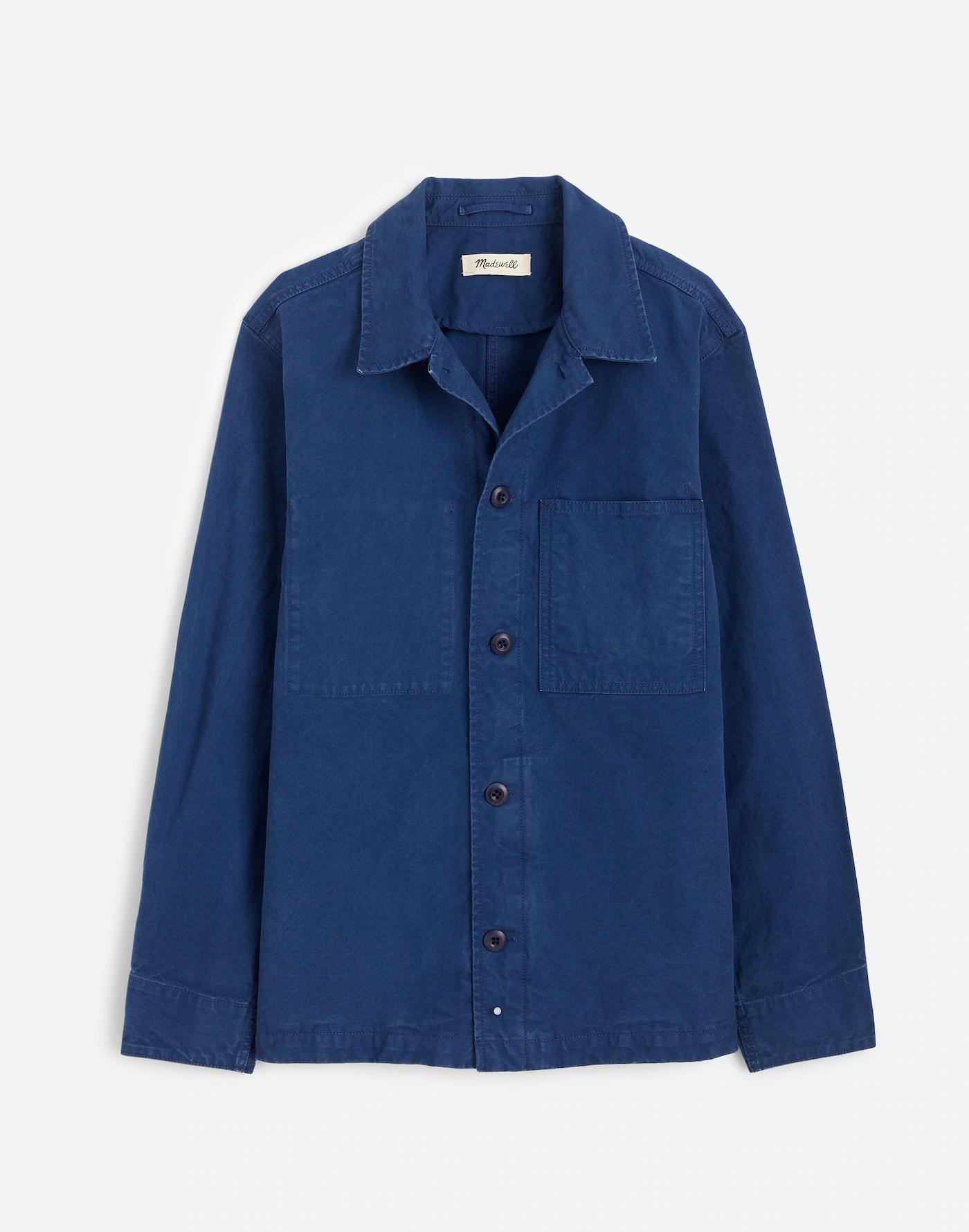 Overshirt in Garment-Dyed Canvas Product Image