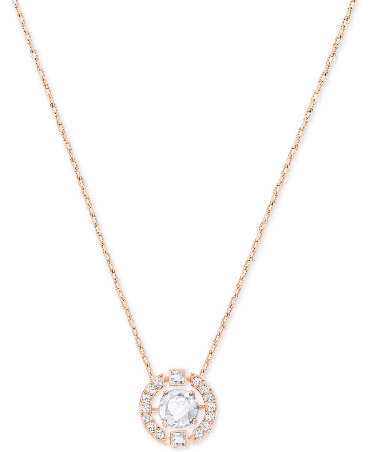 Womens Una Swarovski Crystal Rhodium-Plated Necklace Product Image