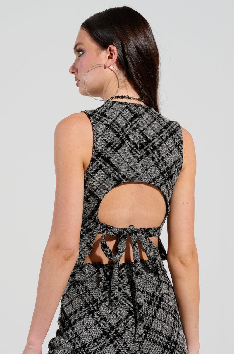 LITTLE LOVE PLAID VEST Product Image