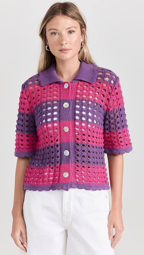Little Lies Violet Crochet Top | Shopbop Product Image