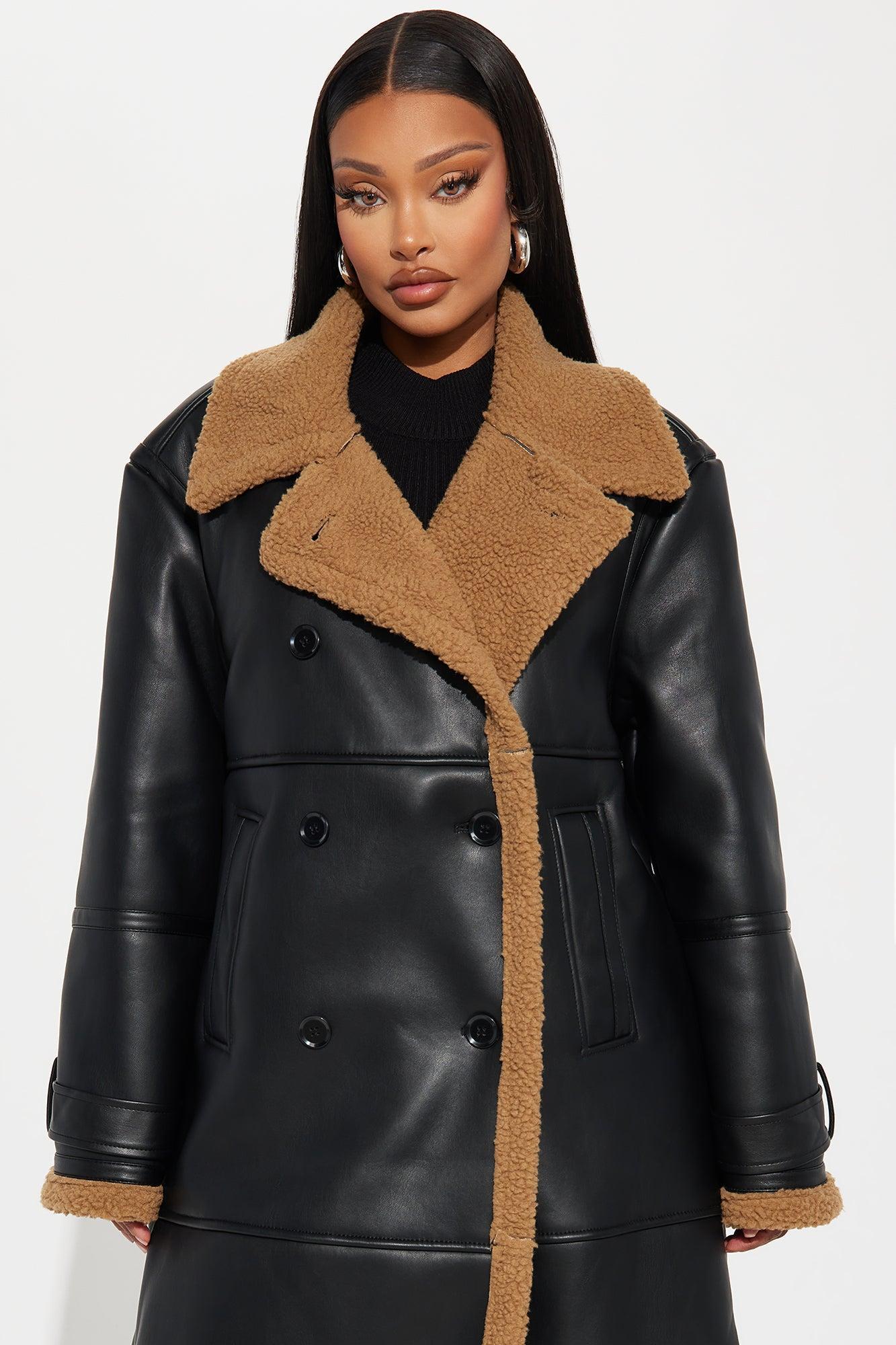 Hard To Replace Trench Coat - Black/combo Product Image