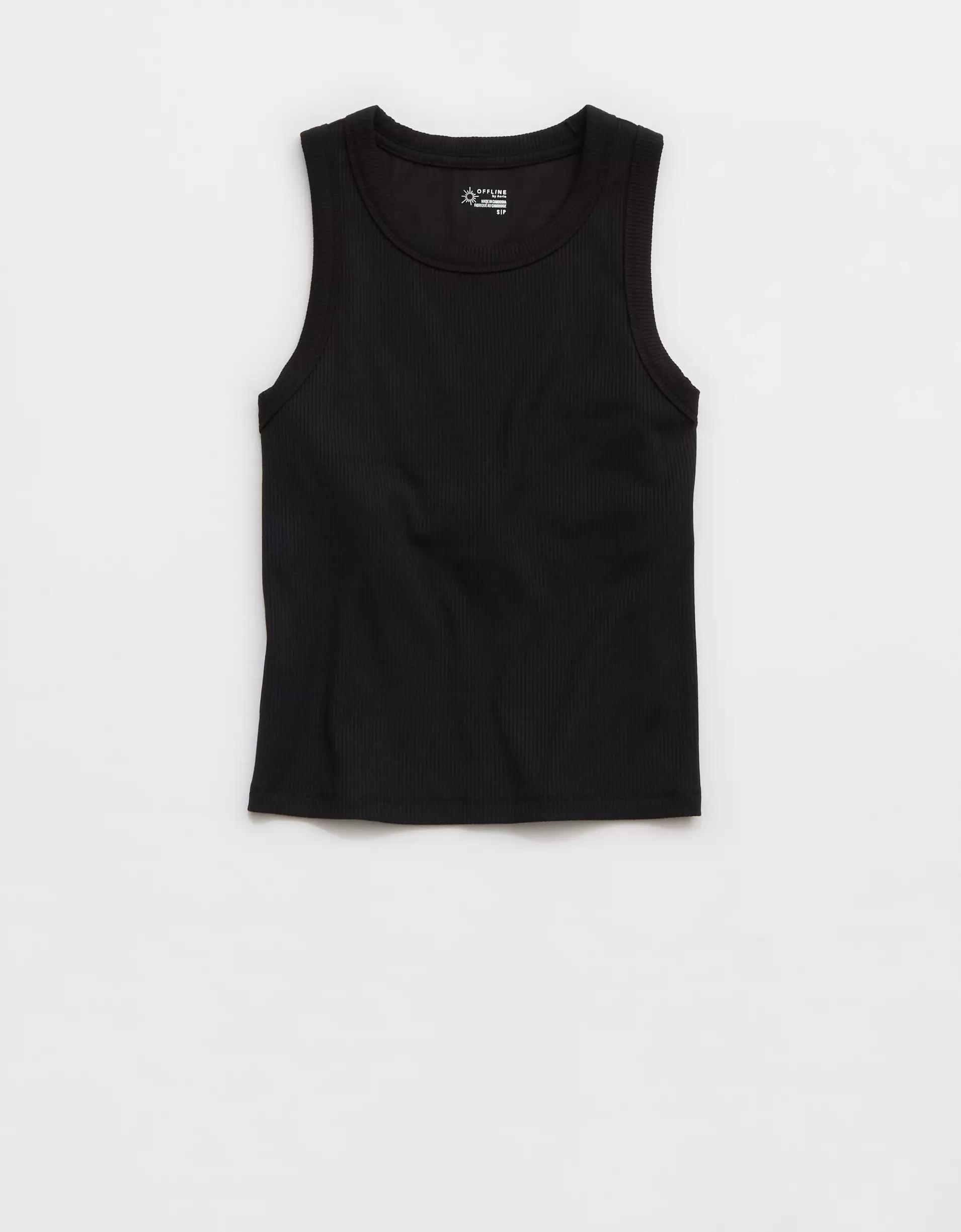 OFFLINE By Aerie Thumbs Up Heavyweight Cropped Tank Top Product Image