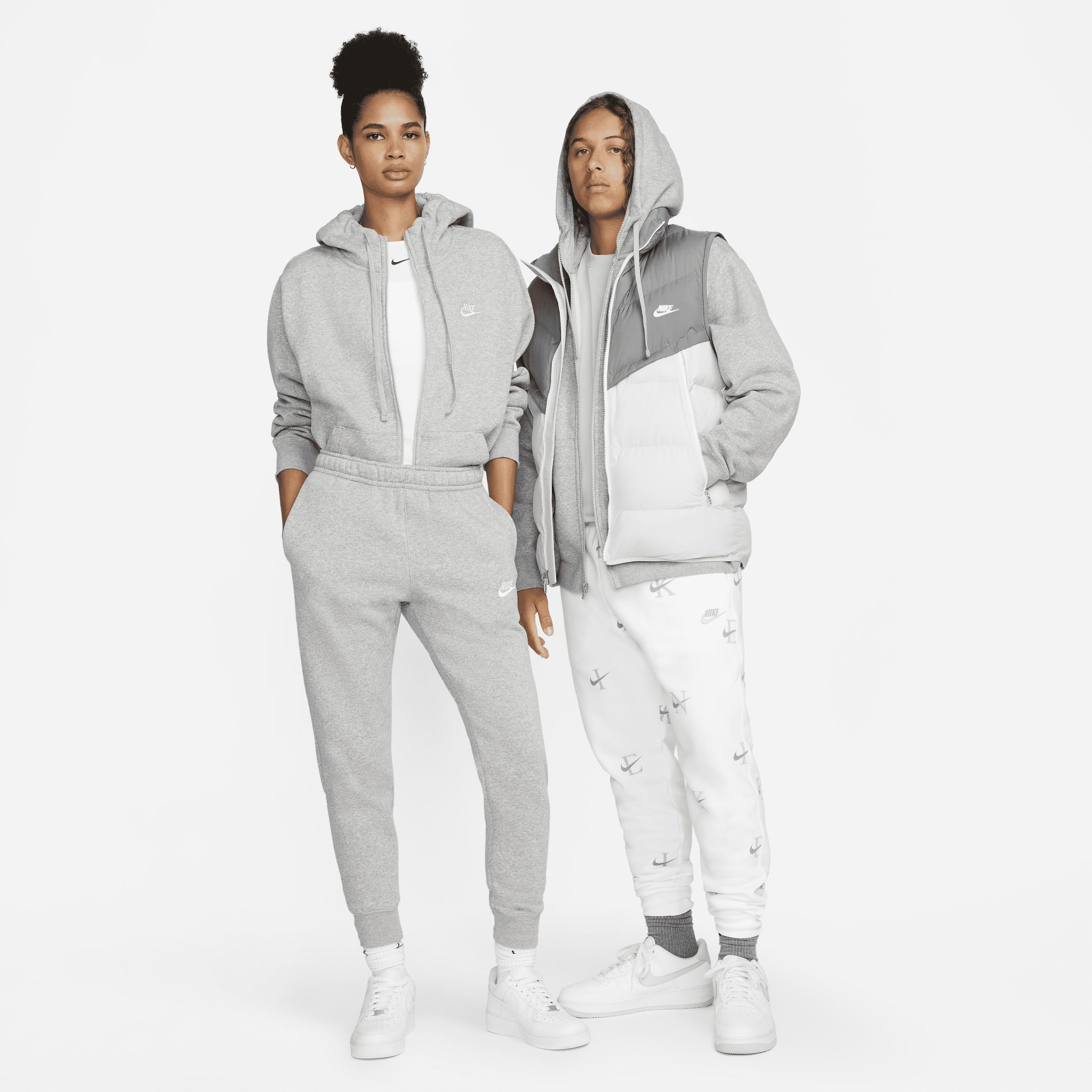 Mens Nike Sportswear Club Fleece Full-Zip Hoodie Grey Heather Product Image