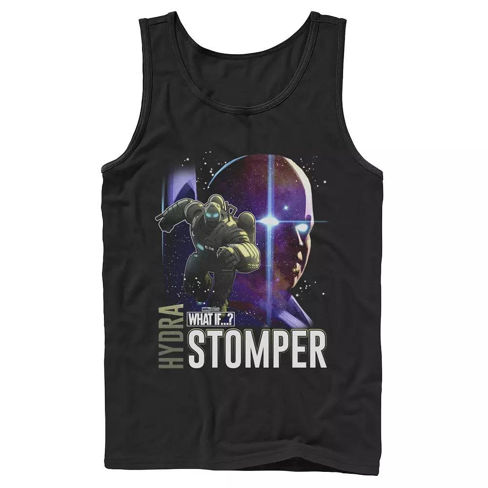 Men's Marvel What If Hydrastomper and Watcher Poster Tank Top, Boy's, Size: XL, Black Product Image