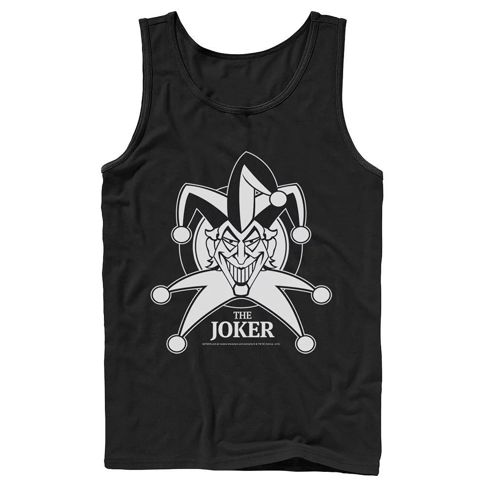 Men's DC Comics Joker Smiling Classic Poster Tank Top, Size: Small, Blue Product Image