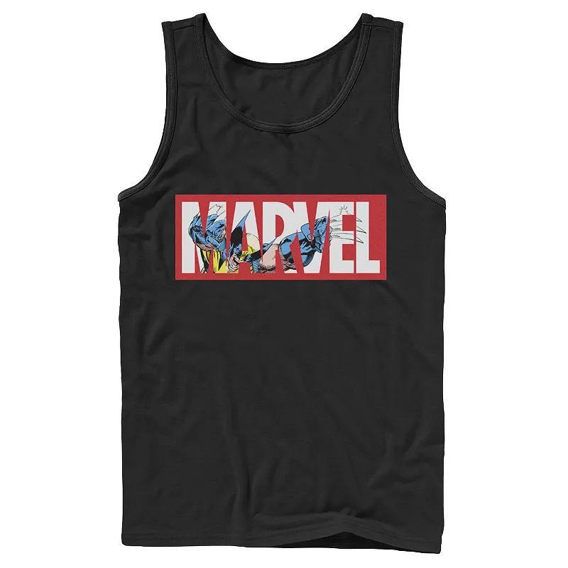 Mens NASA Red Blue Stripe Minimal Logo Vintage Graphic Tank Top Product Image