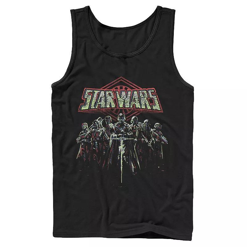 Men's Adventure Time "Watch and Learn" Sunset Silhouette Tank Top, Size: Large, Black Product Image