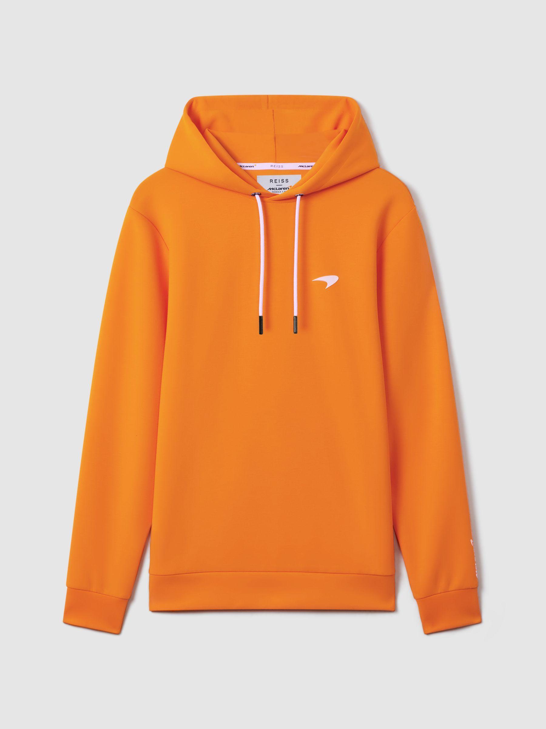 McLaren F1 Interlock Jersey Hoodie in Papaya Product Image