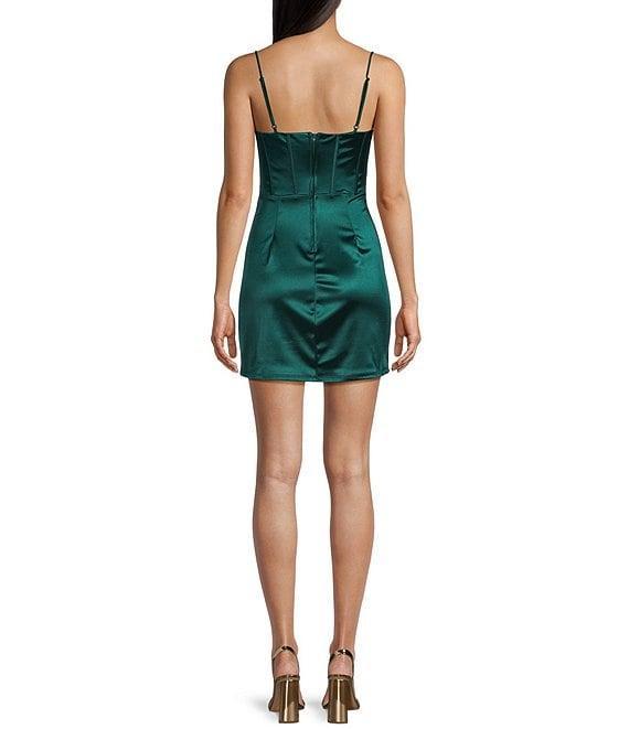 B. Darlin Spaghetti Strap Sweetheart Neck Bustier Slim Dress Product Image