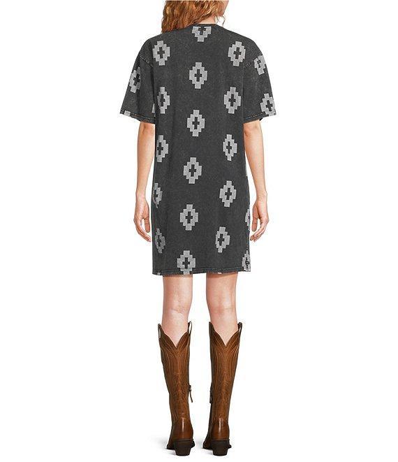Ariat Isela Short Sleeve Crew Neckline Shift Tee Dress Product Image
