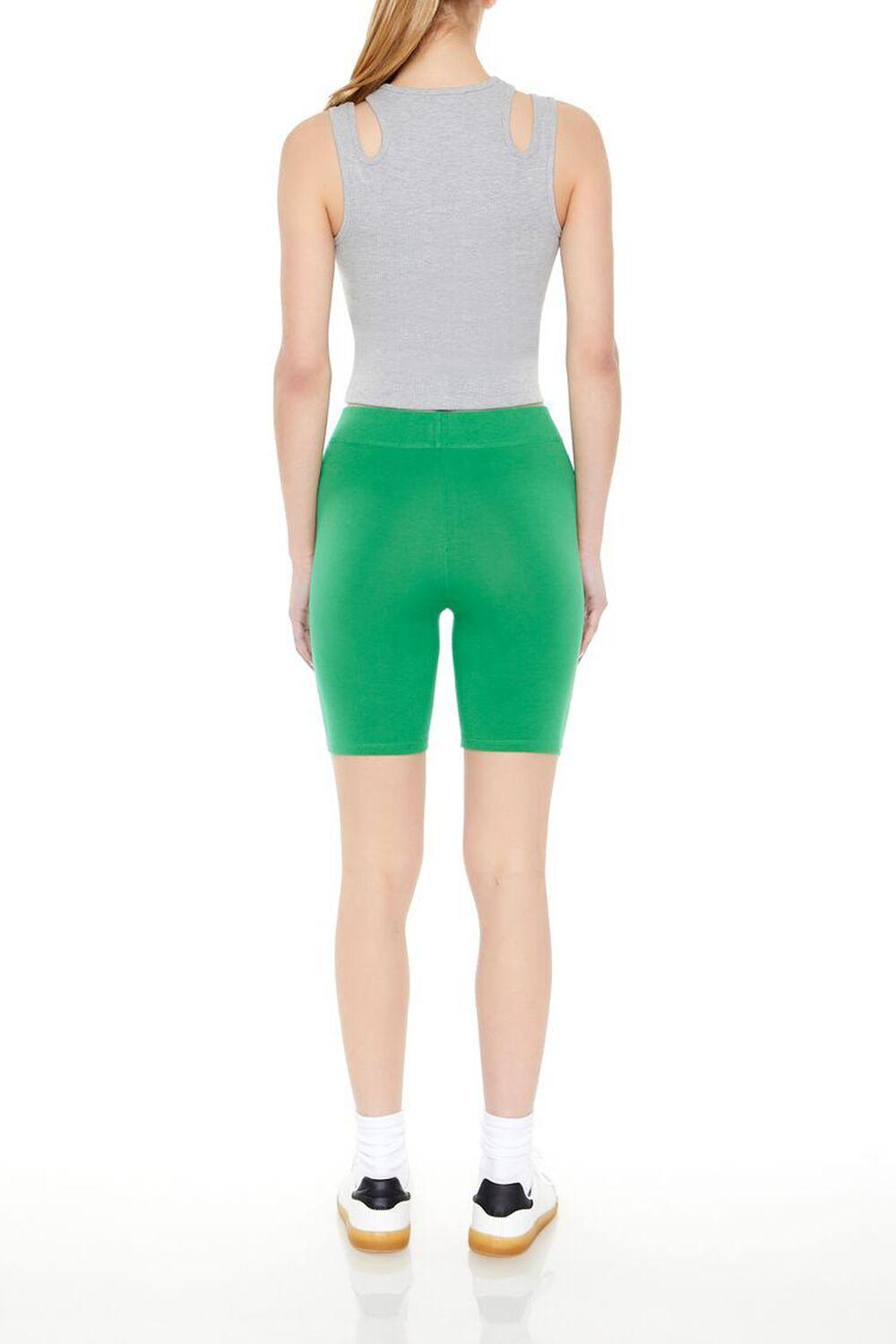 Cotton-Blend High-Rise Biker Shorts | Forever 21 Product Image