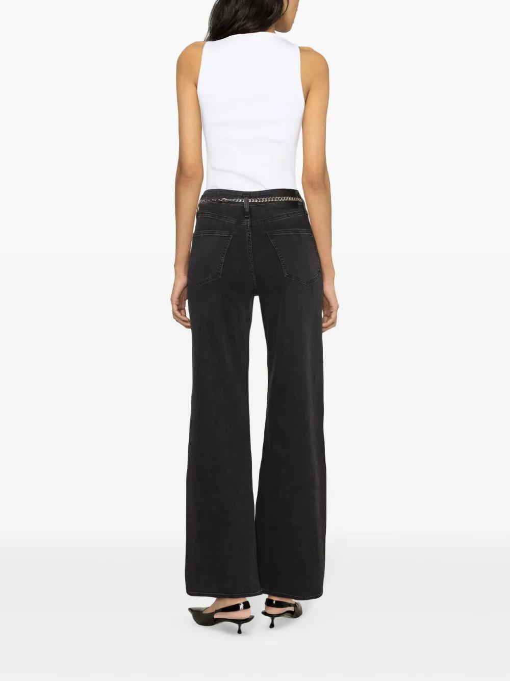 high-rise wide-leg jeans Product Image
