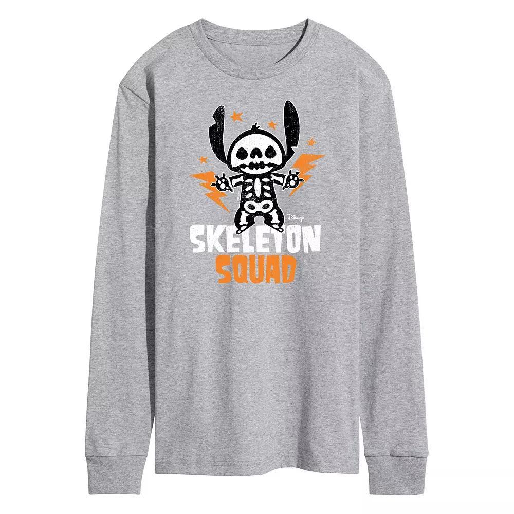 Disneys Lilo & Stitch Mens Skeleton Squad Long Sleeve Tee Product Image