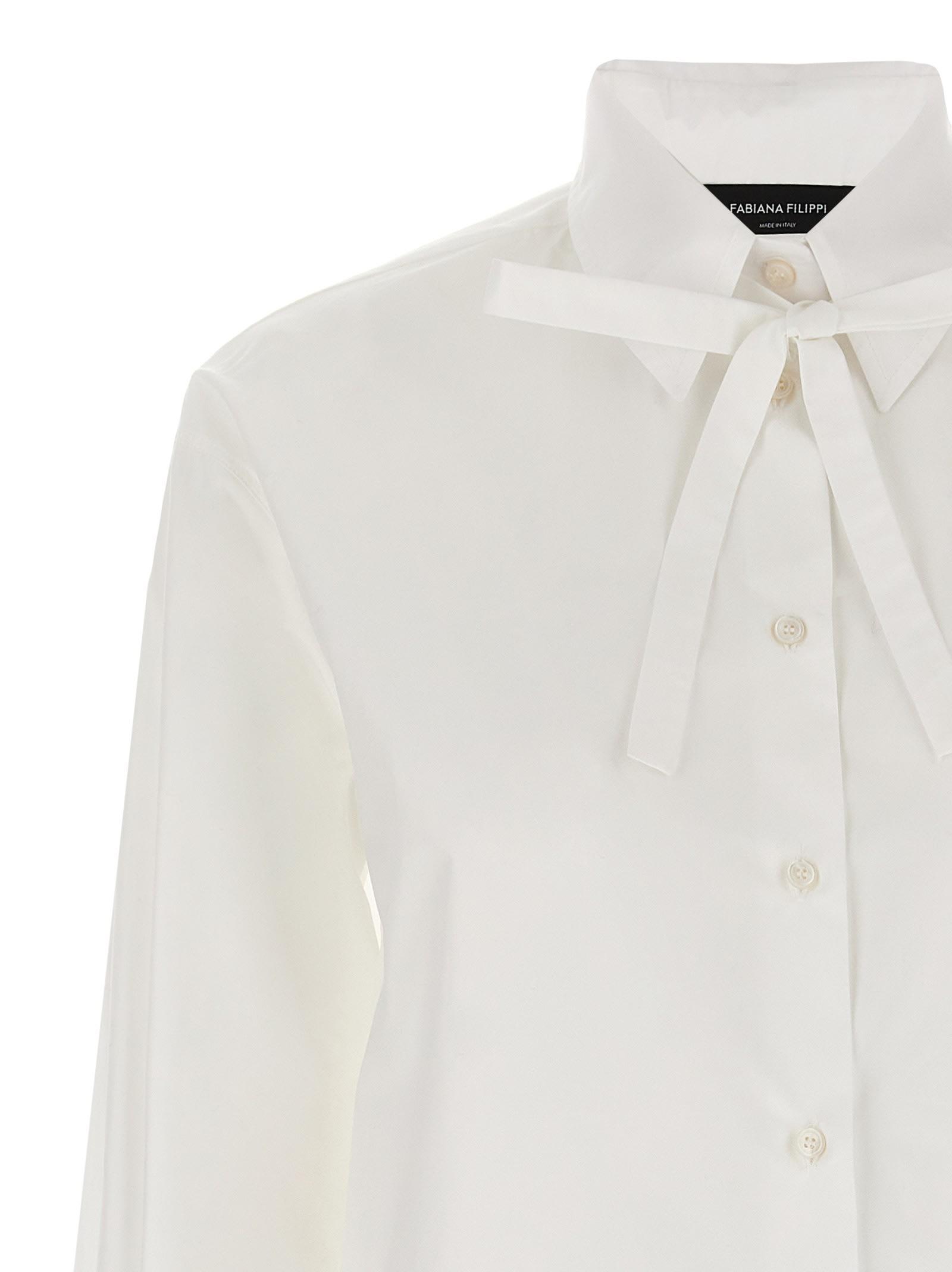 FABIANA FILIPPI Lace Shirt In White Product Image