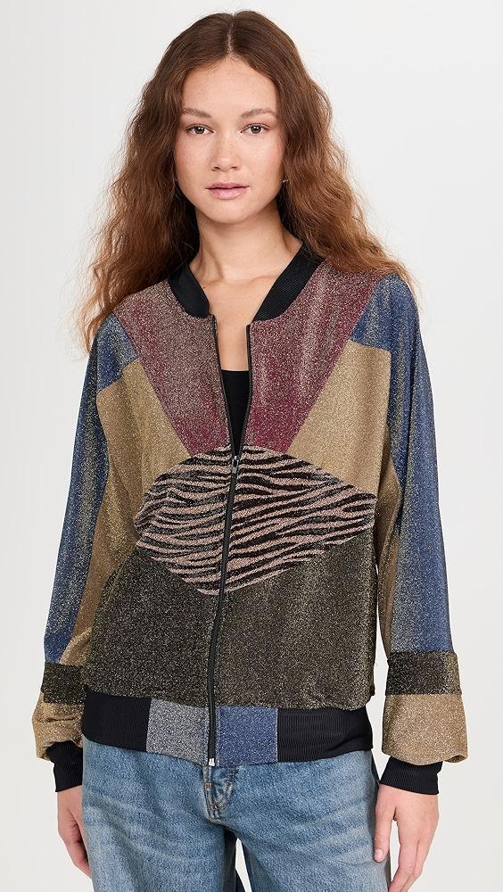 BruceGlen Glint Zebra Dolman Track Jacket | Shopbop Product Image