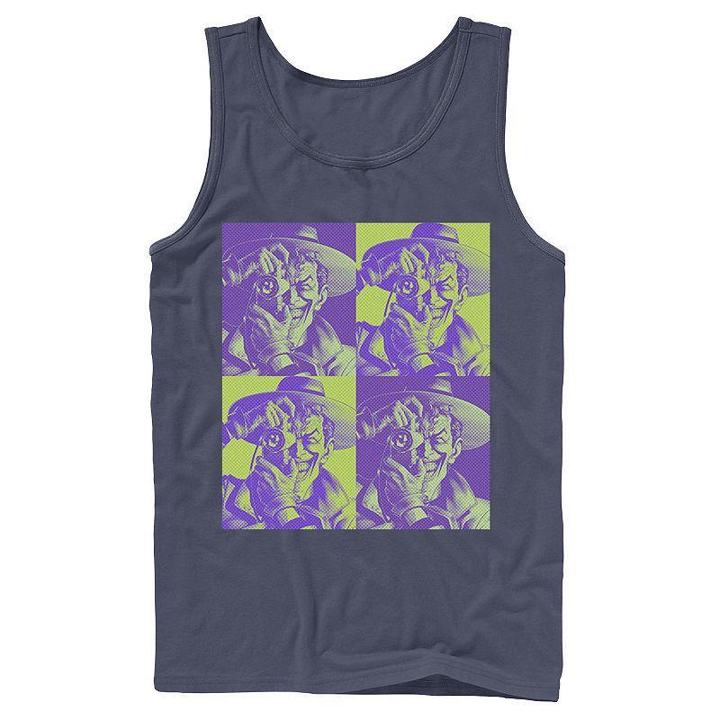 Men's DC Batman The Joker Halftone Popart Tank Top, Size: XL, Black Product Image
