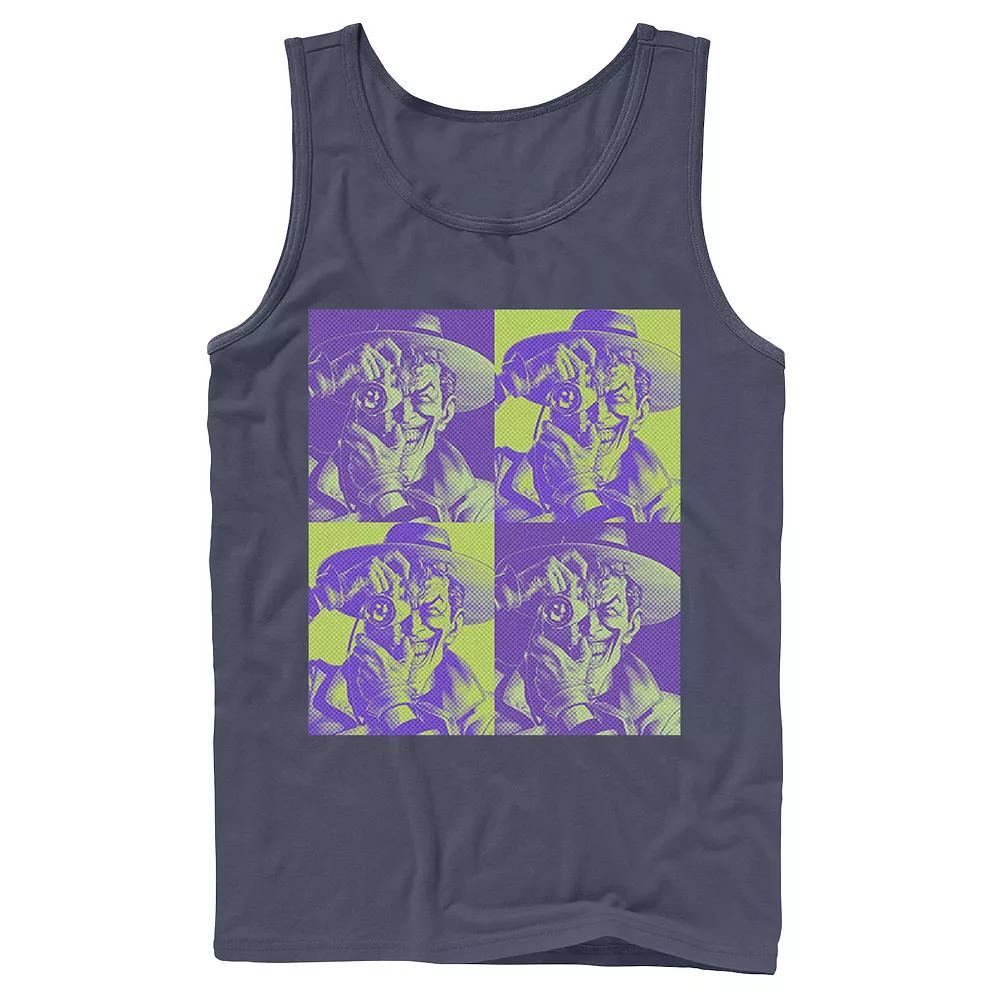 Men's DC Batman The Joker Halftone Popart Tank Top, Size: XL, Black Product Image