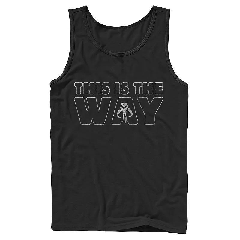 Men's Star Wars The Mandalorian The Child Purple Smoke Tank Top, Size: Small 36, Grey Product Image