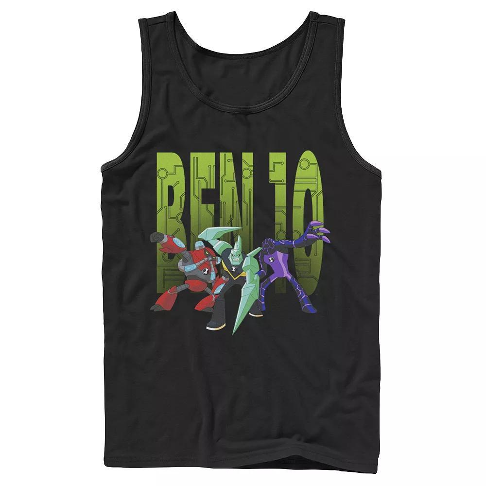 Men's Ben 10 Aliens Digital Trinity Tank Top, Size: XL, Black Product Image