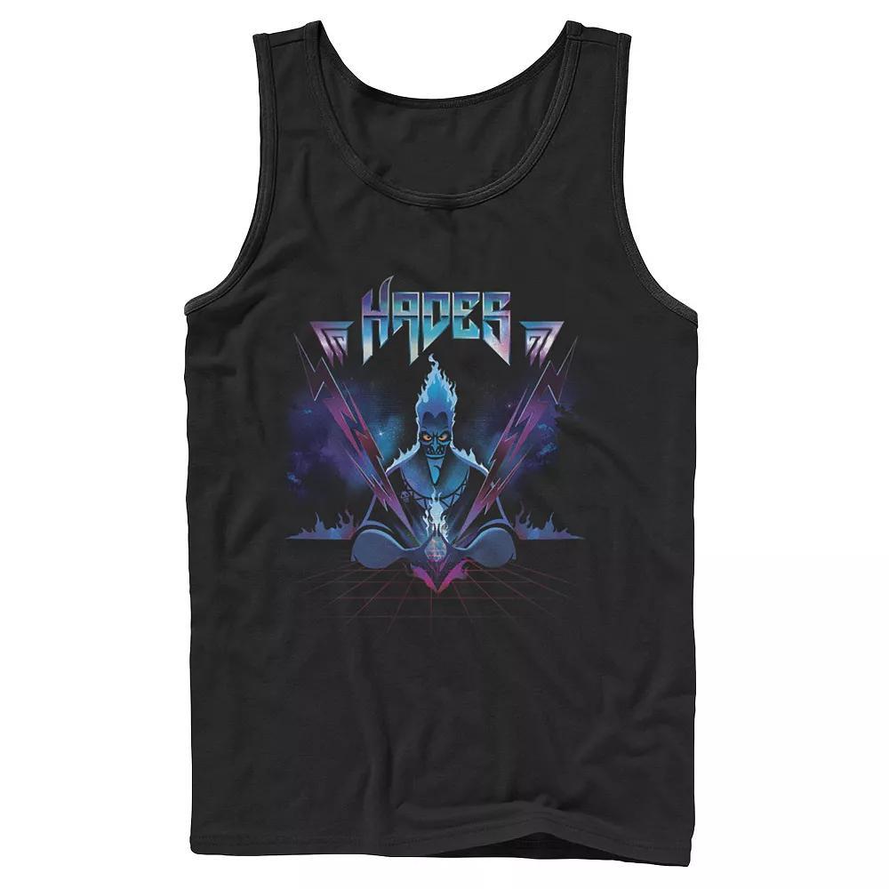 Men's Disney's Hercules Disney Villains Hades Rock N Roll Style Tank Top, Size: XL, Black Product Image