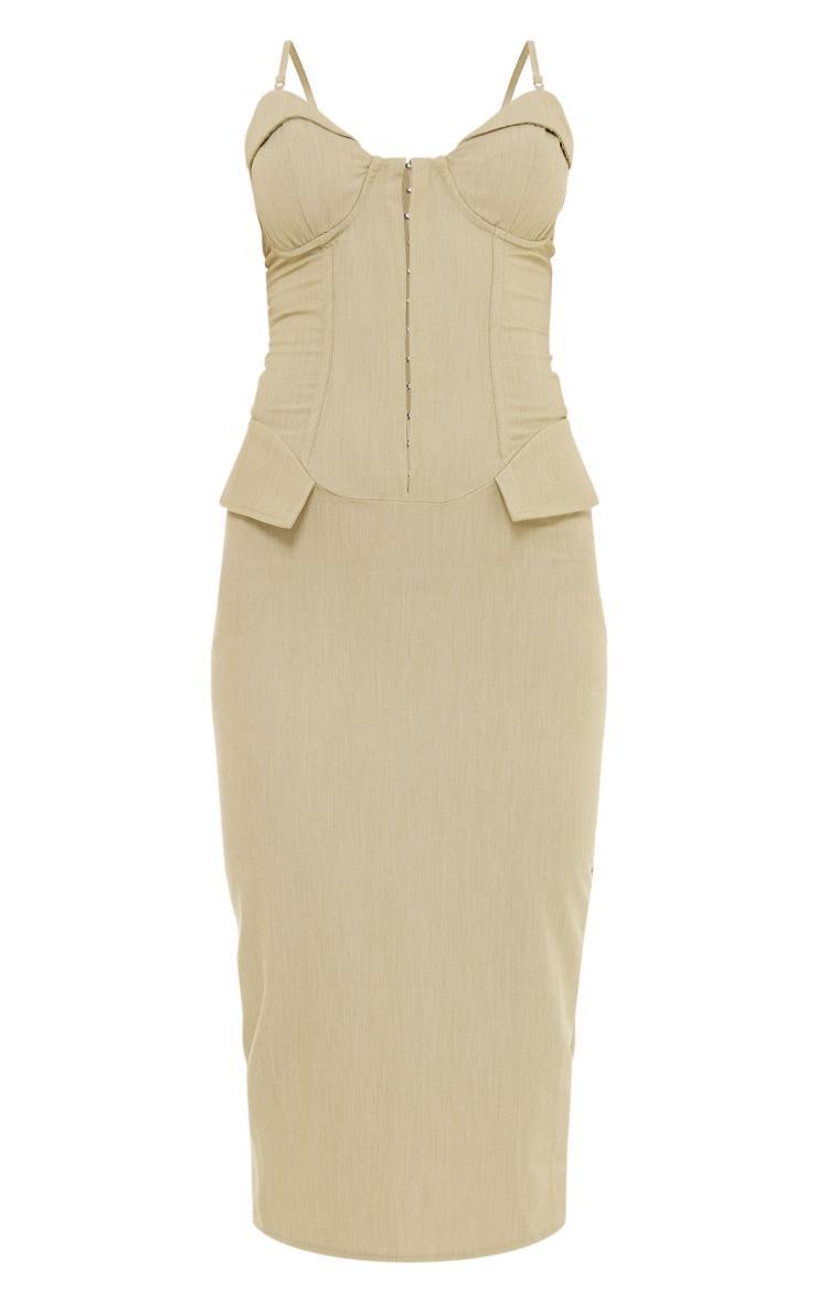 Sage Green Tailored Midaxi Dress Product Image