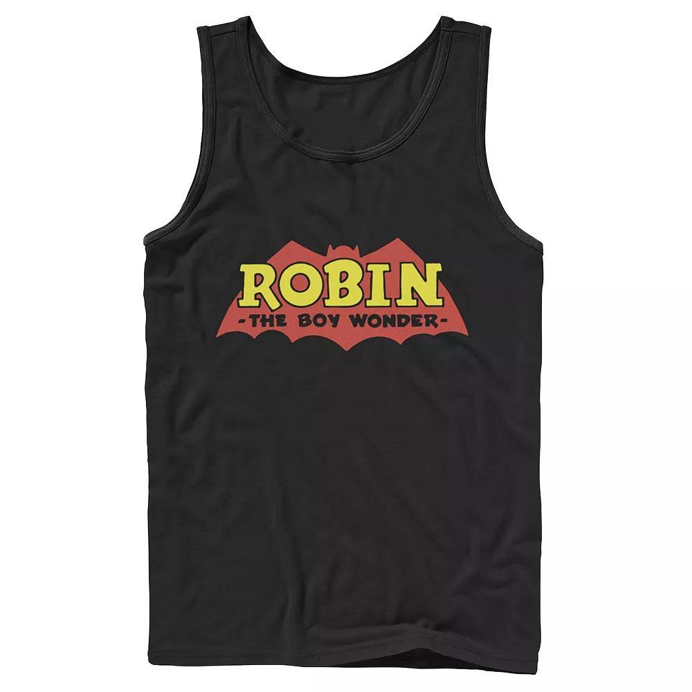 Mens DC Comics Robin The Boy Wonder Classic Logo Tank Top Blue Product Image