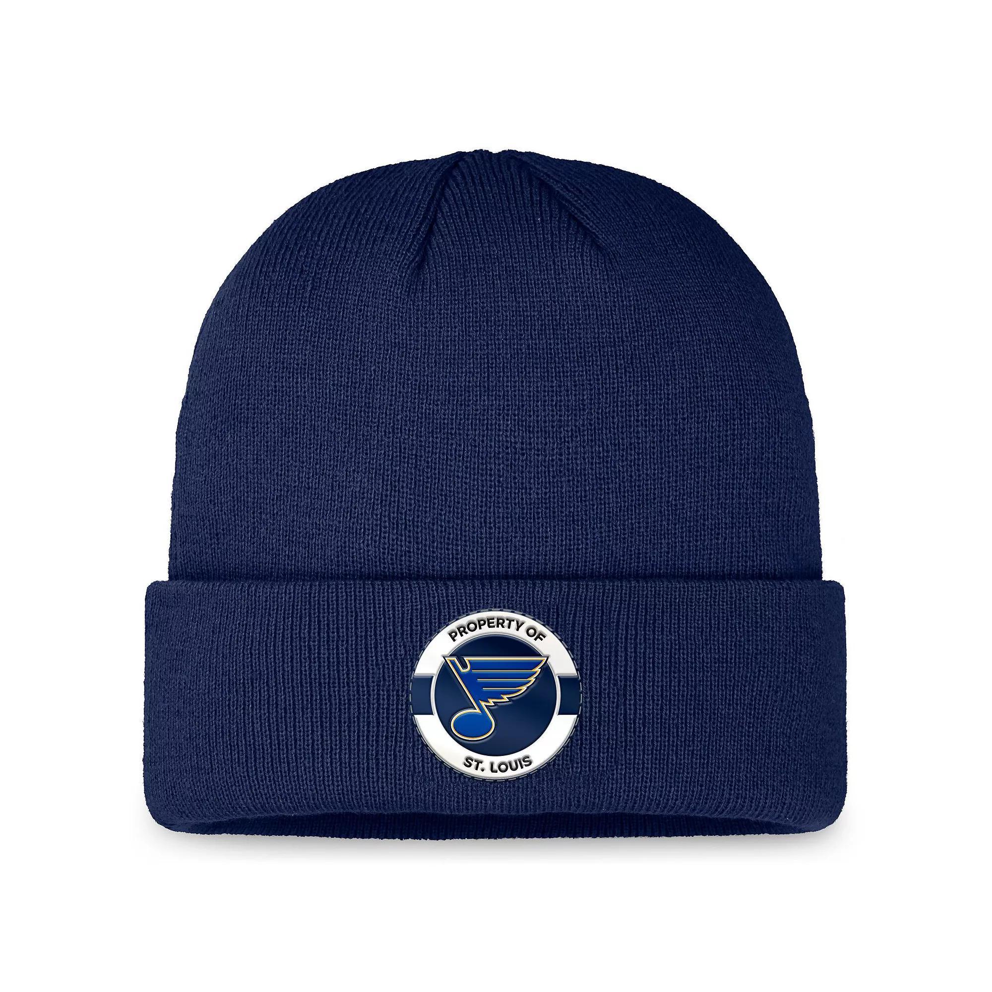 Mens Fanatics St. Louis Blues Authentic Pro Training Camp Cuffed Knit Hat Product Image